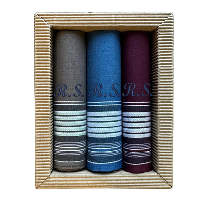 Taschentuch Set 2 bestickt personalisiert