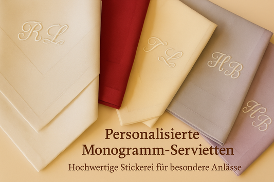 Monogramm-Servietten Banner - Korrigiert